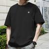 Men T-shirt Round Neck Short Sleeve Loose Fit Tee Shirt Summer Breathable Casual Pullover Tops Daily Wear