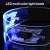 LED Glasses 7 Color 12 Modes Cyberpunk Eyeglasses Flashing Light Up Eyewear for Halloween Cosplay Party Bar