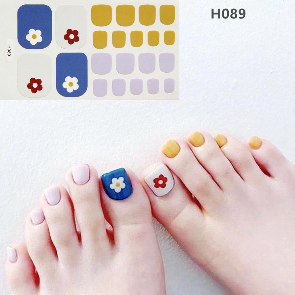 Summer New Toenail Film Nail Art Foot Paste Process Crystal Nail Oil Film Toenail Discount Goods