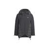 Adidas Originals X Hamcus Collaboration FW23 Solid Color Quilted Logo Drawstring Hooded Zipper Down Jacket Unisex Jacket Black IX4343