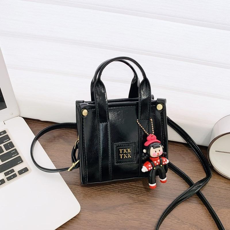 Solid Letters English Color Smooth Satchel Durable Kids Small Bag Crossbody