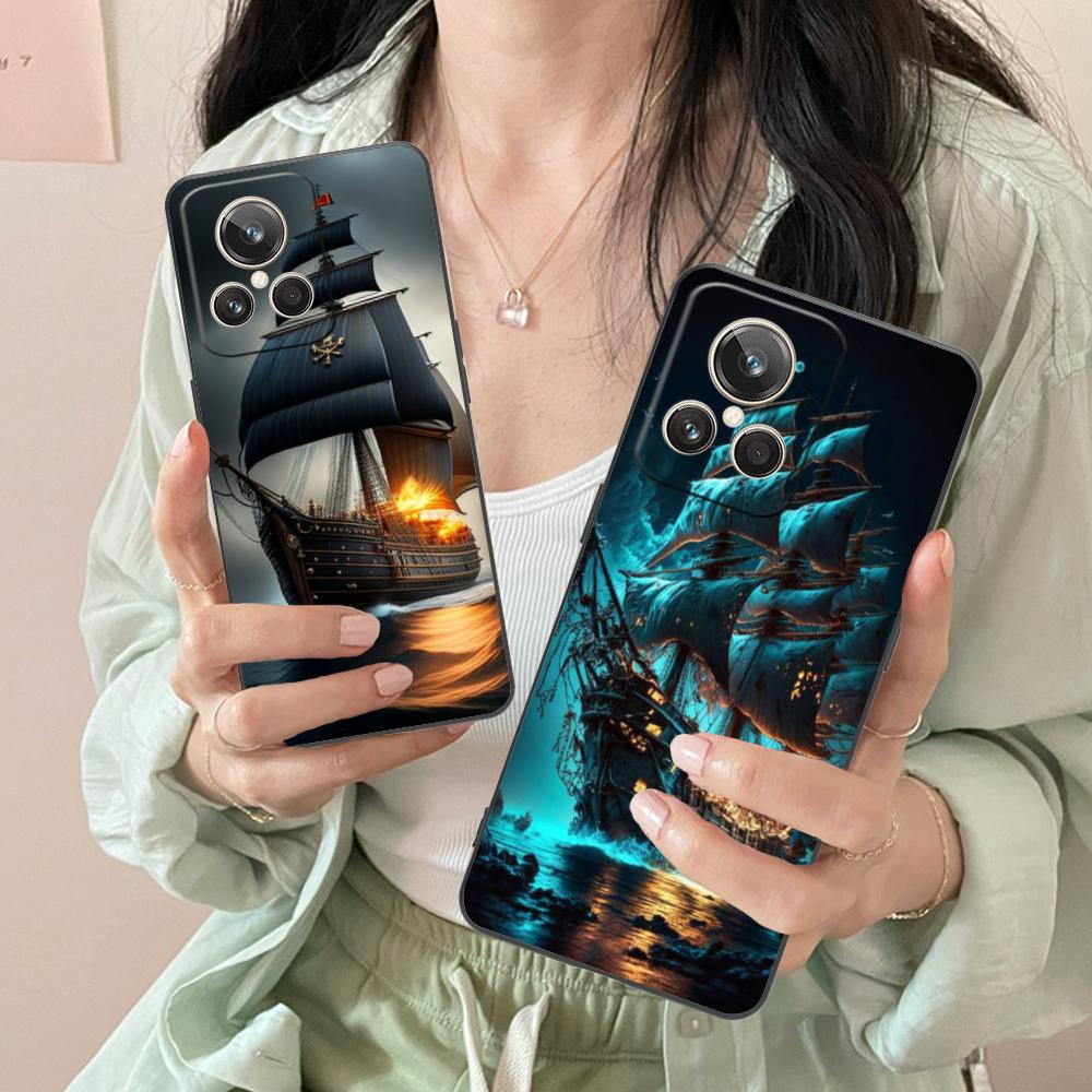 Пиратский Корсарский Чехол для Мобильного Телефона для Realme GT 8 Neo Pro C75 73 71 C67 65 C55 53 C35 31 C20 15 Цветная Печать Обложка Красивый