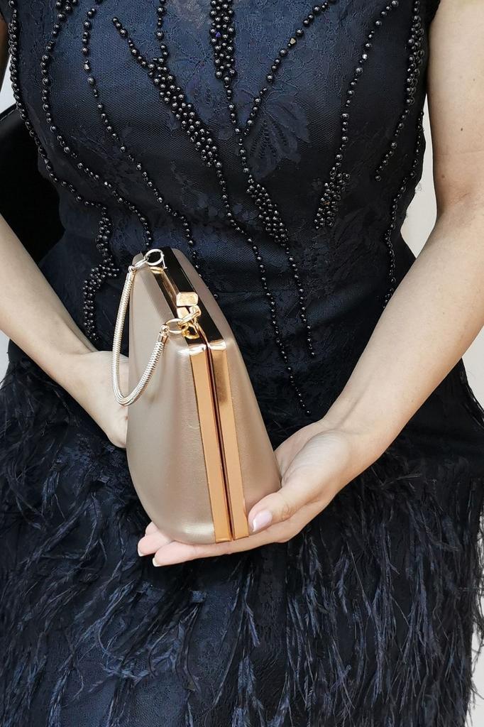 Women's Stylish and Useful Evening Dress Bag Fabric Black Women's Evening Dress Bag