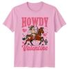 Howdy Valentine Cowboy Cupid Valentines Day Holidays Unisexs Unisexs Graphic Tee