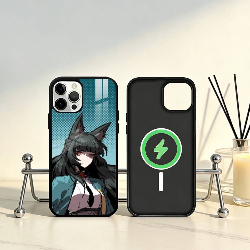 Чехол для телефона Zenless Zone Zero Мияби Хосими Для iPhone 17, 16, 15, 14, 13, 12, 11 Plus, Pro Max Магнитный Для Magsafe Беспроводная Зарядка
