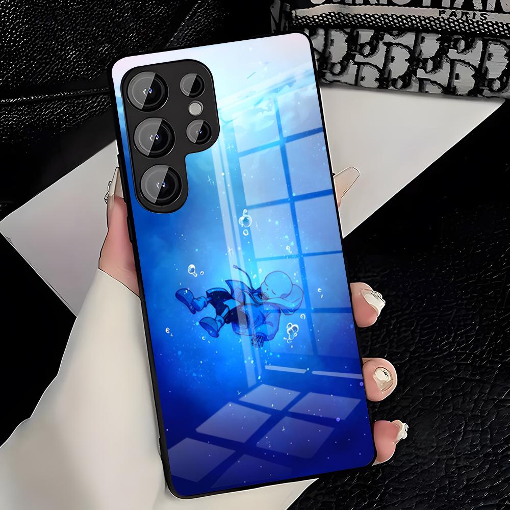 Чехол для телефона Sans Undertale для Samsung A25 A13 A33 5G A54 A36 A35 A56 A52 A14 Ударопрочная стеклянная крышка