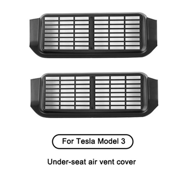 Задняя вентиляционная решетка для Tesla Model Y Model 3 Highland, улучшенная, защитная решетка для воздуховода заднего сиденья, маска, декорация