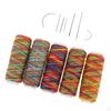 7pcs Curved Upholstery Hand Sewing with 5pcs Polyester Jeans Thread