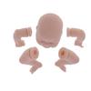 Simulation Unpainted Reborn Doll Kit Vinyl Unfinished Baby Doll Mold Parts Set 17 Inch