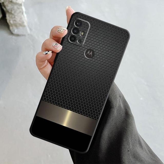Чехол для телефона Motorola G200 G60 G50 G31 G30 G22 G9 G8 Power Lite Plus Edge 20lite 30pro One Fusion Luxury с текстурой из углеродного волокна