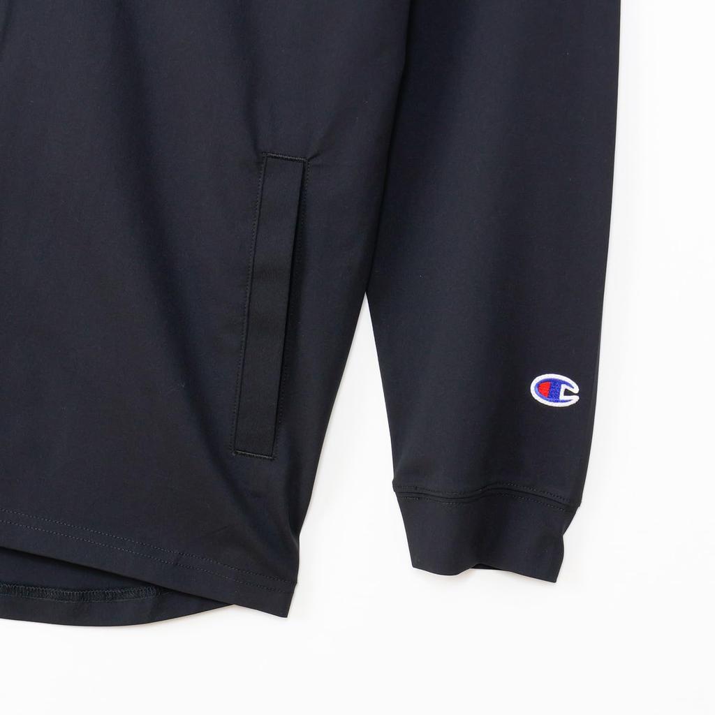 Champion Long Sleeve Stretch Zip Hooded Basketball Shirt with Embroidered Script Logo Women's Quick-Drying (CW-CB422-090-M)