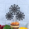 Spider Spider Web Cake Toppers Paper Happy Birthday Decoration  Home Decoration