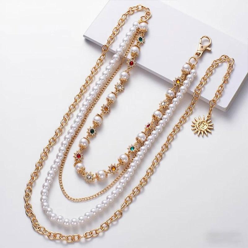 Exquisite Luxury Star Pendant Keychains for Men Rock Goth Pants Waist Belts Wallet Bag Chain Jeans Pants Male Jewerly Grunge