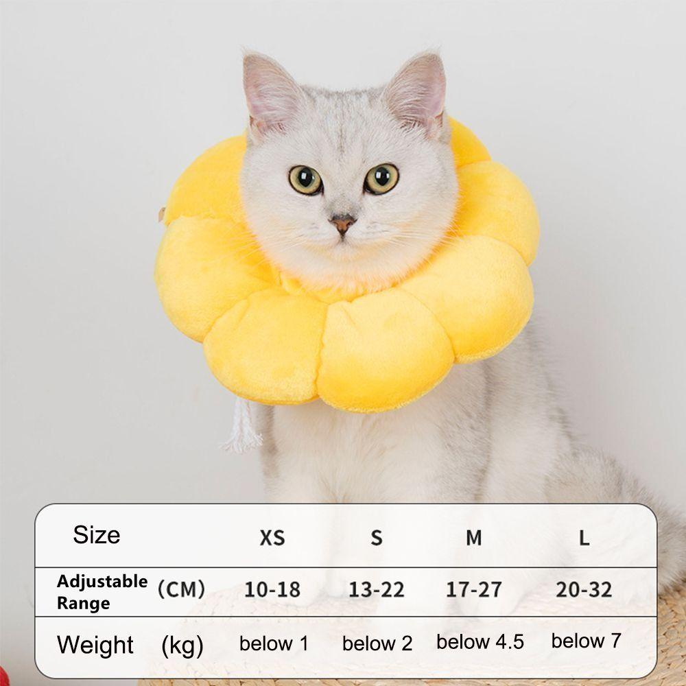 Защитный Е-воротник для питомца, для заживления ран, для кошки, для маленькой собаки, милый конус на шею, регулируемый восстановительный воротник