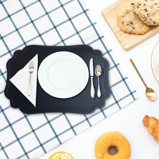 Коврик из искусственной кожи, термостойкий, сушильный коврик для кухни, водонепроницаемый, противоскользящий, настольные коврики, протектор для украшения обеденного стола на кухне