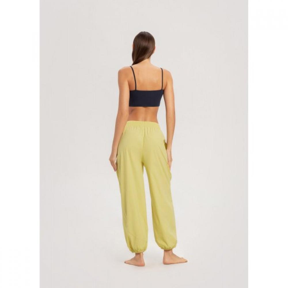 Budhi Mudra Diagonal Jogger Pants   Muted Lime  B61003apl44 G48 