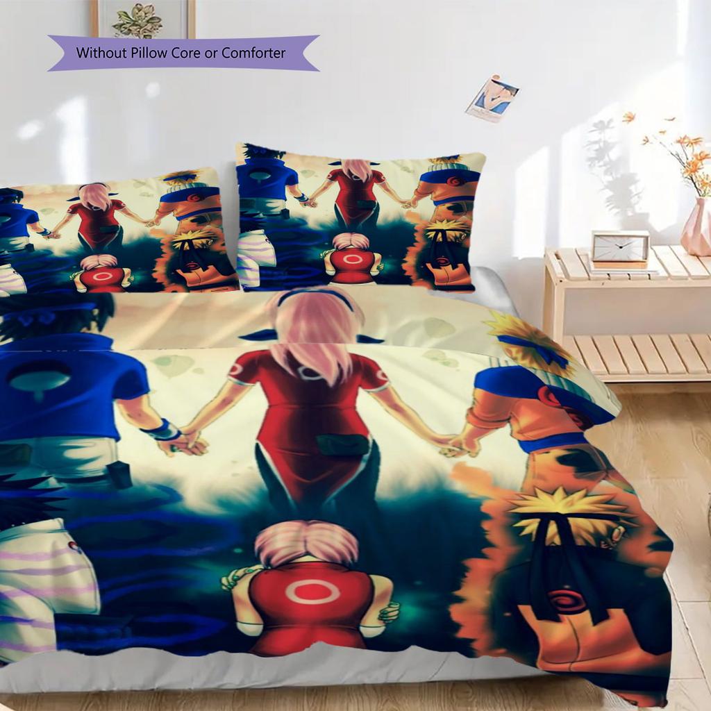 Uzumaki Naruto'S Evolution Journey Through Time Bedding 1 Duvet Cover 2 Pillowcase Without Core Soft And Comfortable