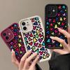 Fashion Hearts Pattern Phone Cover  For iPhone 16 Pro Max 15 Plus 14 13 12 11 Pro XR XS 8 7 Color Love Shockproof Lens Protection Soft Case