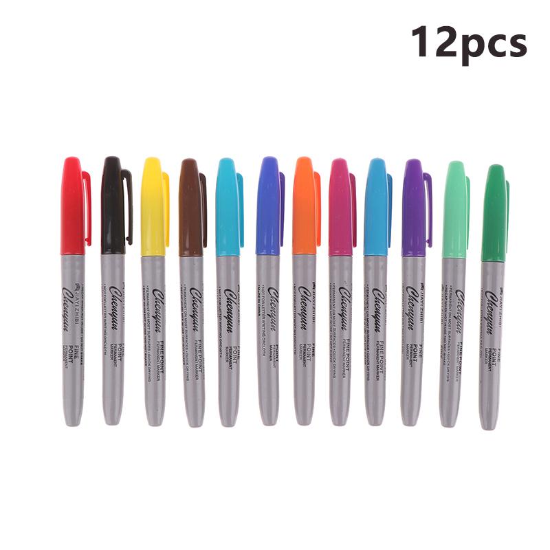 6/12 шт. микроблейдинг стираемый маркер для кожи ручка для татуировки эскиз перевод для боди-арта макияж аксессуары офис учеба принадлежности