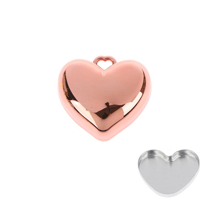 1pcs Case Container Mini Empty Aluminum Pan Key Chain Lipstick Packaging and Heart Shape Blush Powder Box Eye Shadow With