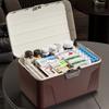 Large Capacity Lockable Storage Bin 9L/16L Medical Lockbox Document Organizer  Important Files