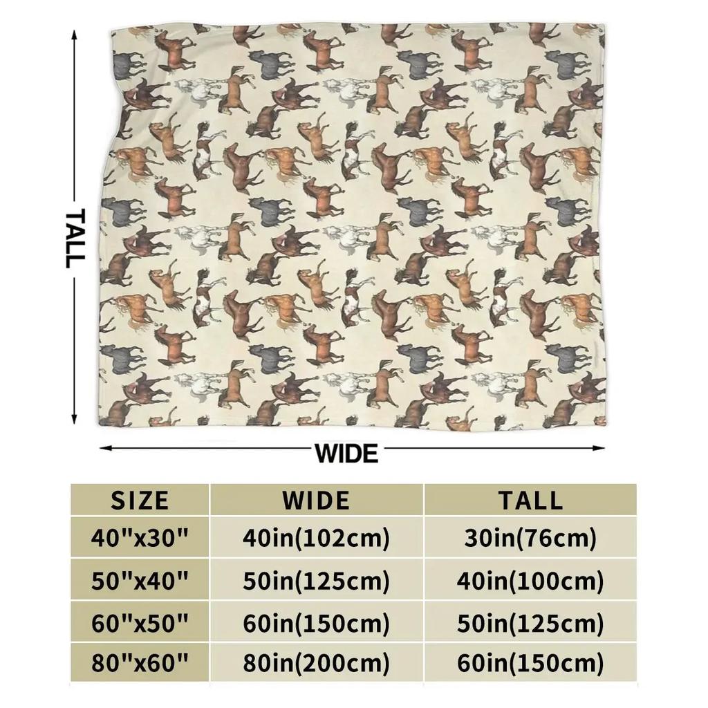 Одеяла с узором заката и лошади, мягкое теплое флисовое одеяло, постельное белье для кровати, гостиной, пикника, путешествий, дома, дивана
