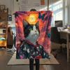 Фланелевое одеяло с принтом кошек, Высокое качество, Комфортное для всех сезонов, Декор для дома, Тепло и уют