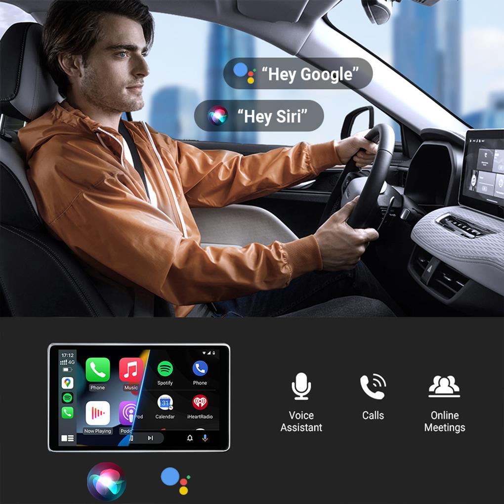 2024 Мини беспроводной адаптер CarPlay Car Play Dongle Прозрачный корпус Быстрое подключение Plug and Play для OEM проводного автомобиля CarPlay