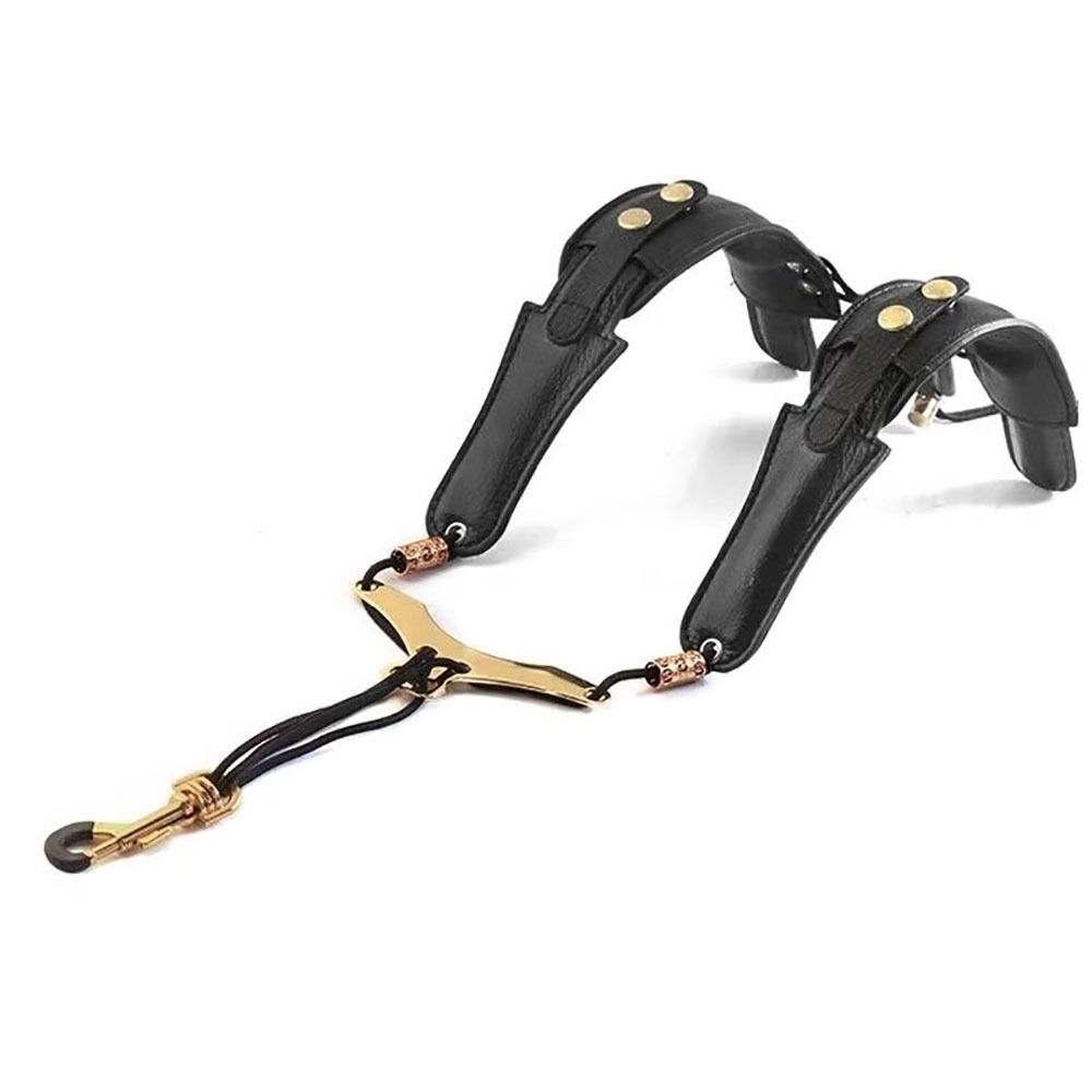 Adjustable Sax Shoulder Strap PU Leather Saxophone Harness High Quality Saxophone Belt