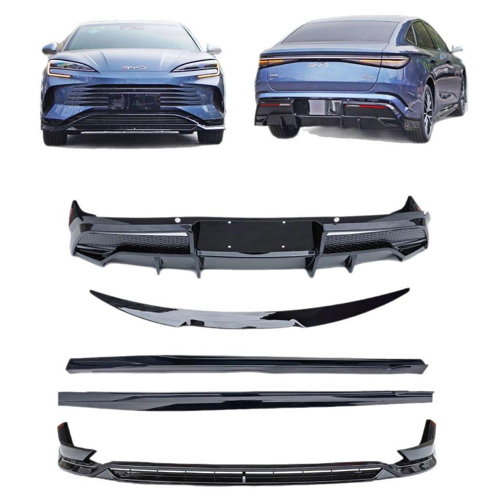 2023-2025 BYD Seal 07DMI Side Skirts, Front Bumper, Rear Wing, Rear Bumper, Rear Lip & Spoiler Kit.