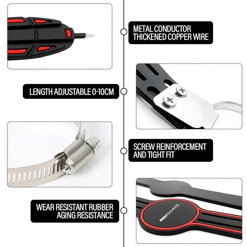 AAUT1 Car Anti-static Belt Grounding Car Safety Driving Tools Exhaust Pipe Stickers For Mercedes Benz A300 A200 CLK CLA A180 E220 A300