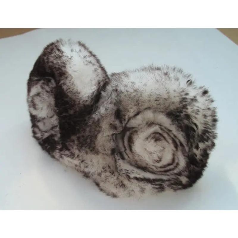 Теплые многоцветные наушники-вкладыши для девочек из натуральной шерсти кролика Рекс, шерстяные наушники, зимние, милые, зимние