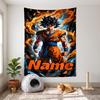 Dragon Ball (28) Декоративный настенный гобелен с настраиваемым именем - идеальный выбор для украшения стен в спальнях, гостиных, общежитиях и дома.