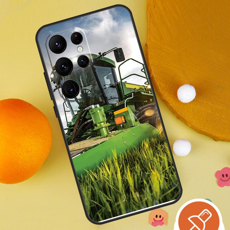 Farm Vehicle Tractor Phone Case For Samsung Galaxy S25 Ultra S24 S23 S22 S21 Ultra S9 S10 Plus S20 FE Funda Cover