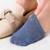 Носки-топперы без выступа, полуноски с подкладкой для женщин, бесшовные нескользящие носки со скрытым носком, носки