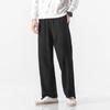Men Linen Pants Summer Japanese Casual Streetwear Harajuku Cotton Baggy Pants Male Solid Color Oversized Bloomers Trousers
