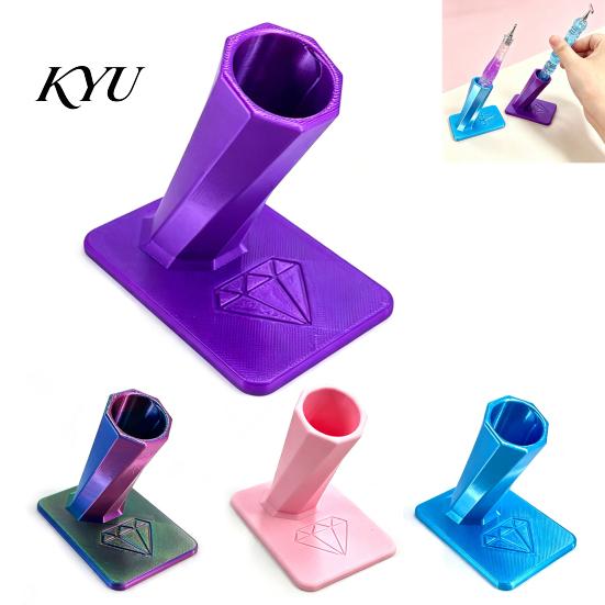 Art Tool Organizer Diamond Painting Pen Holder, 3D Printed Stand, Portable Stand Desktop for Drill Pens, Dotting Tools, Crafting Supplies Storage