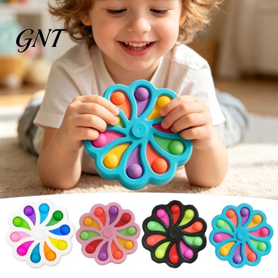 Boys Girls Relaxing Toy Stress Relief Bubble Popping Flower, Anti-Anxiety Fidget Flower Relieving Desk Accessories for Relaxation, Decompression Push