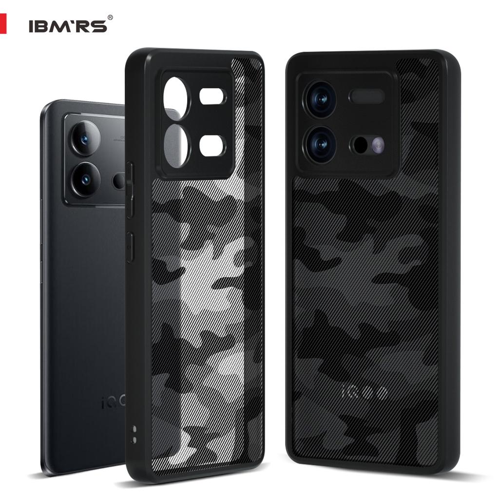 (В комплекте ремешок на запястье)IBMRS совместим с чехлом vivo iQOO Neo8/8pro, камуфляжный прозрачный жесткий противоударный улучшенный защитный чехол