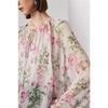 Silk Shirt Women's Spring/summer Loose Micro-permeable Smooth Printing Two-piece 100% Mulberry Silk Blouse