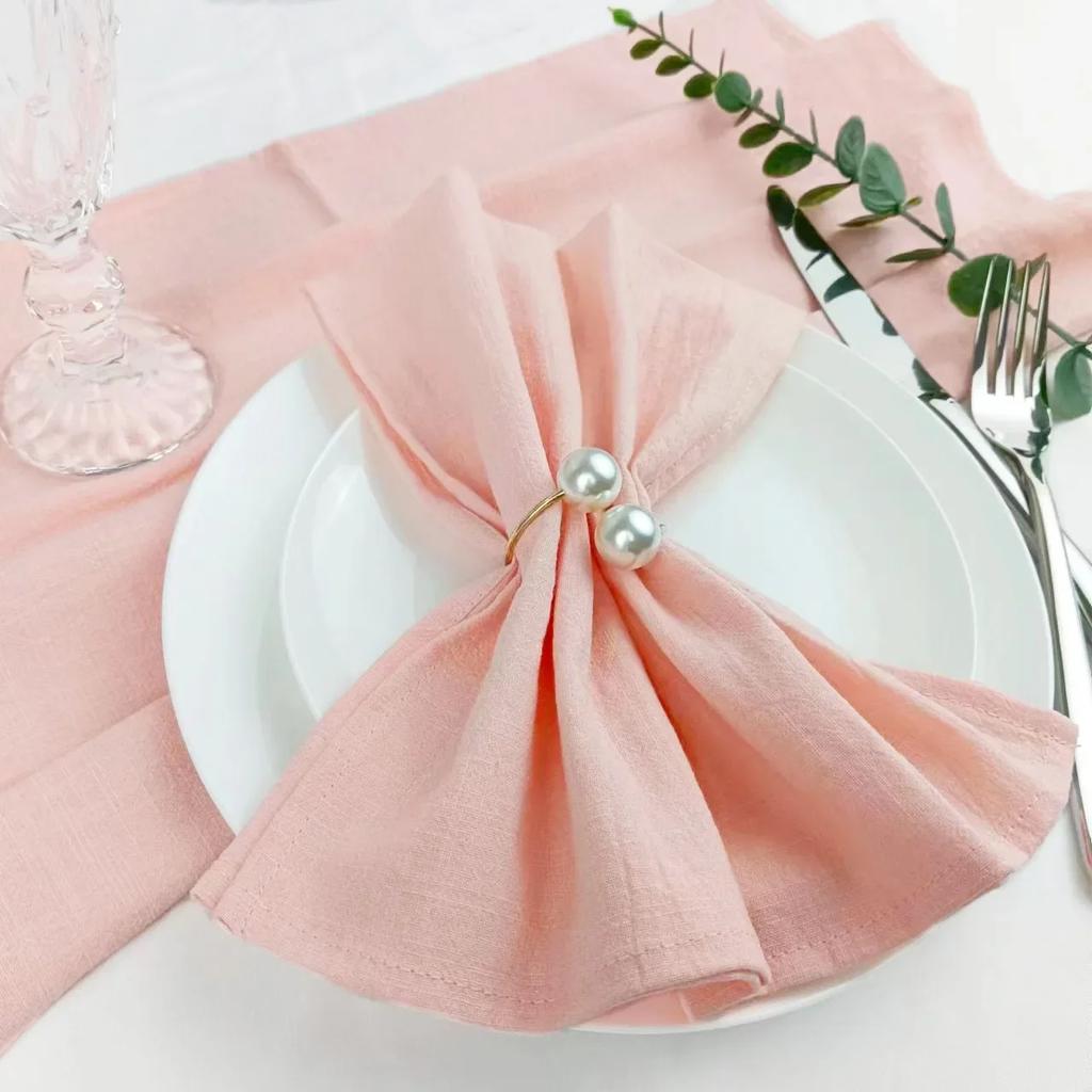 50 шт. Салфетки 100% хлопок Обеденные салфетки 30x45 см Шалфейно-зеленые Рустикальные Салфетки Для Свадебной Вечеринки Детского праздника Декор Стола