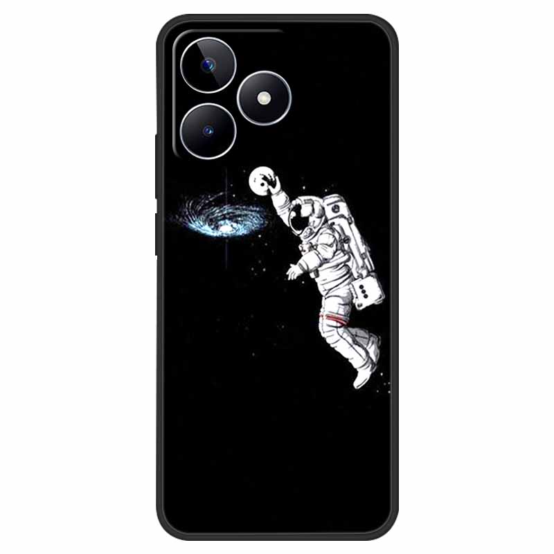 Чехол для Realme C51 Ударопрочный Мягкий Силикон ТПУ Задняя Крышка Для OPPO Realme C51 4G Чехлы для Телефона Мультяшный RealmeC51 RMX3830 funda