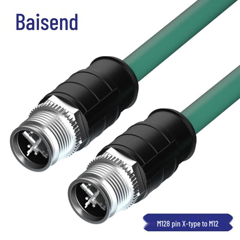 Baisende M12 to M12 8-Pin X-Coded Industrial Ethernet Cable