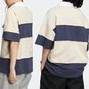 adidas x CHARR Short Sleeve Polo Shirt 'Cream White Navy' Men's HR3467