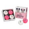 Volvik Golf Balls Disney BIRTHDAY PACK Mickey & Minnie 4 Ball Set