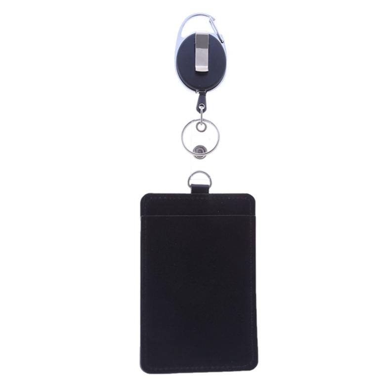 Практичный держатель для удостоверения личности, держатель для карты, кошелек из искусственной кожи, держатель для удостоверения личности, пряжка для значка