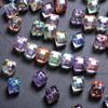 DIY часть смолы чешские хрустальные серьги браслет подвески 8 мм ремесленные бусины куб квадратные граненые с УФ покрытием свободные 20 шт./пакет для изготовления ювелирных изделий бусины