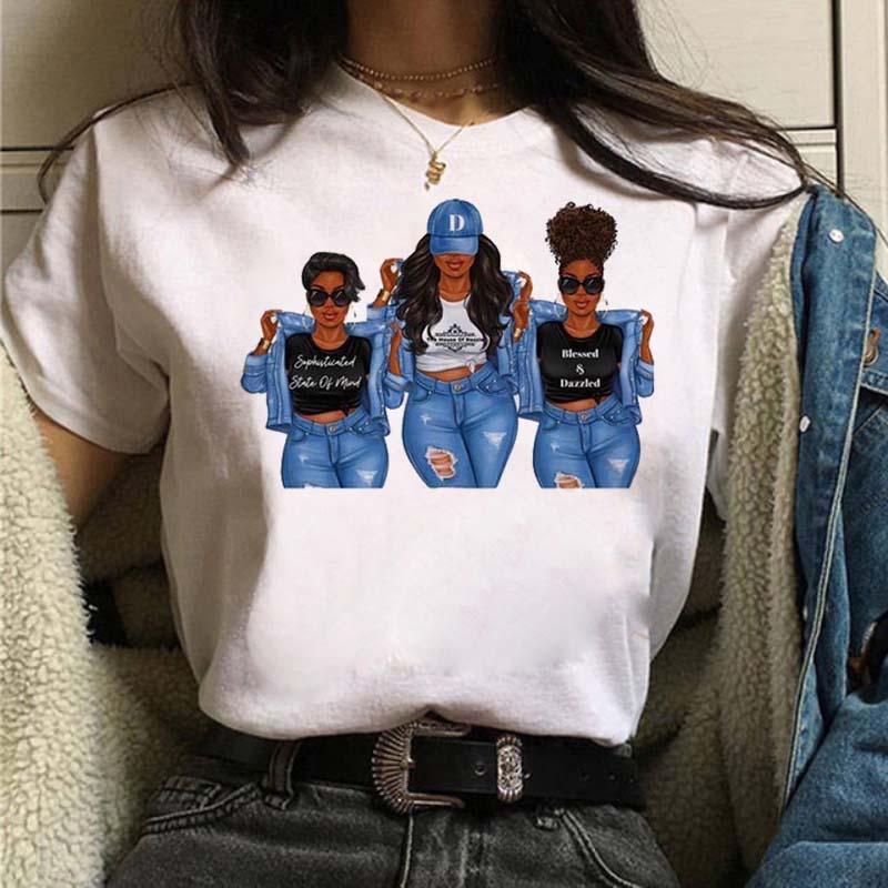 Fashion Friends Женская футболка с рисунком из мультфильма Женская футболка в стиле хип-хоп Женские рубашки Летний топ Уличная женская одежда