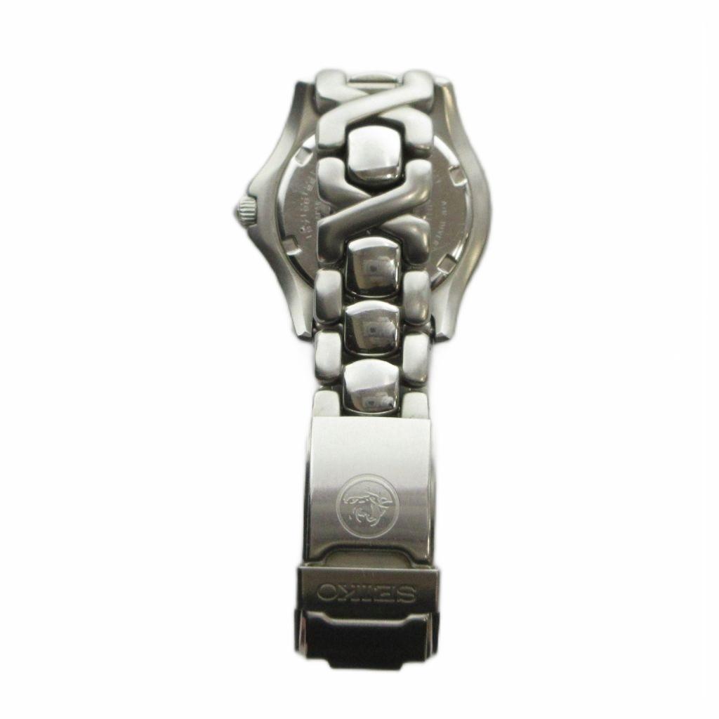 SEIKO Scuba 200м Дата Черный Римские Цифры 7N35-6080 Дайверские Часы, Кварцевые, Календарь, Циферблат