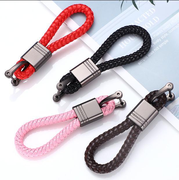 Творческая личность плетеный веревочный автомобильный брелок для мужчин и женщин, подвесной брелок на талию